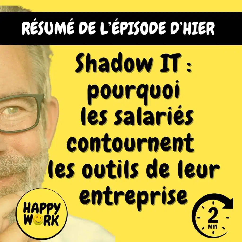 Résumé — Shadow IT : pourquoi les salariés contournent les outils de leur entreprise