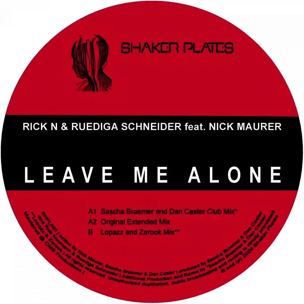 Leave Me Alone (Radio Edit) [ft. Nick Maurer]