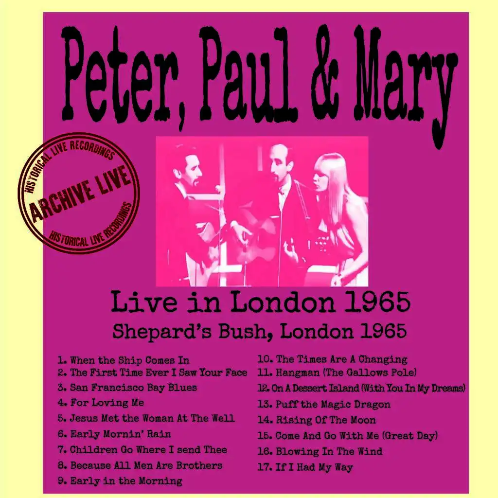 Puff The Magic Dragon (Live In London 1965)