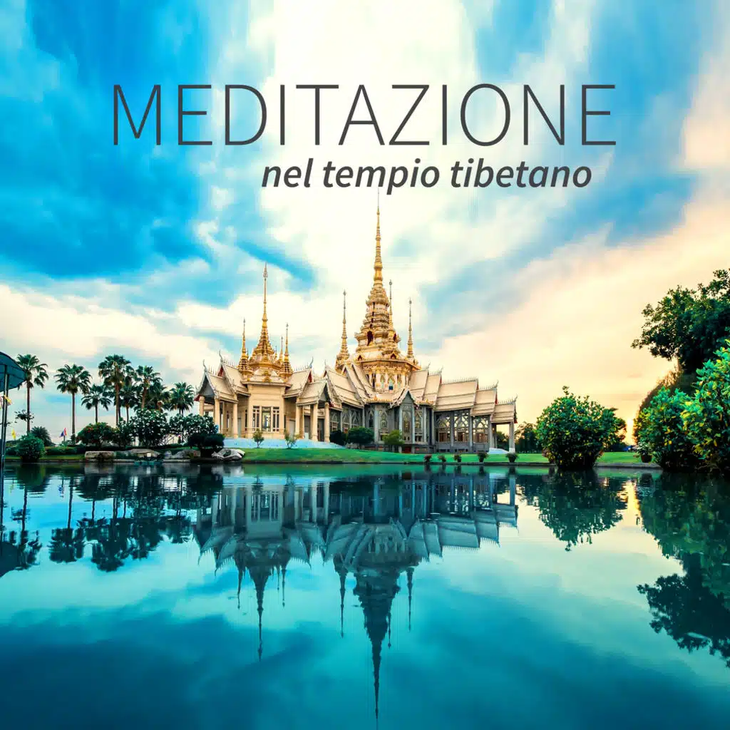 Meditazione nel tempio tibetano