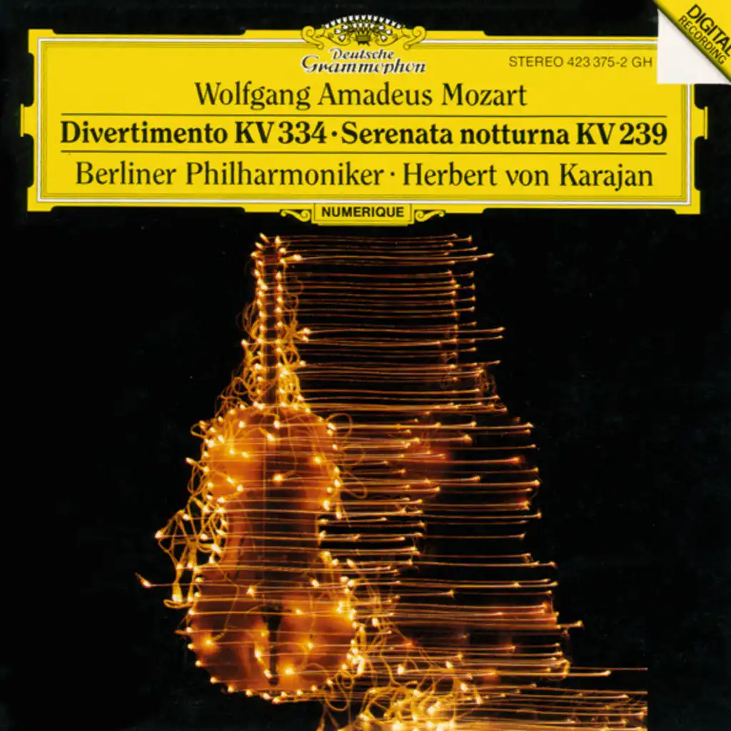 Mozart: Divertimento in D Major, K. 334 (Orch. Perf.): II. Theme & Variations. Andante (Recorded 1987)