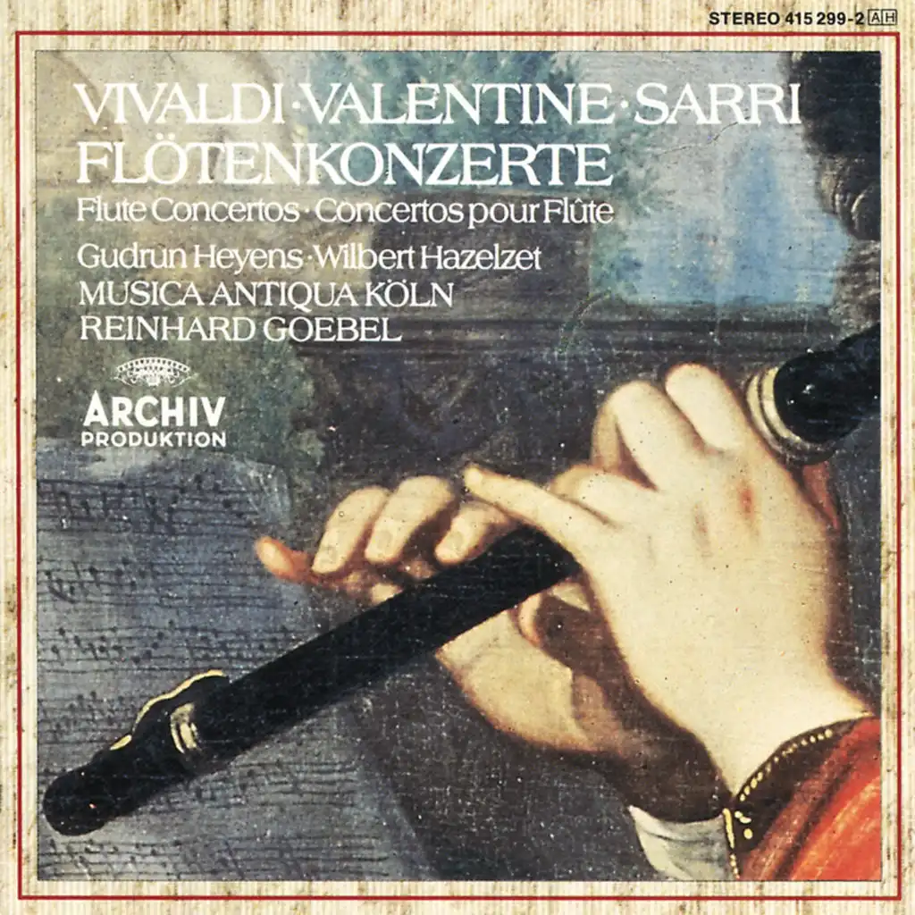 Vivaldi / Valentine / Sarri: Flute Concertos