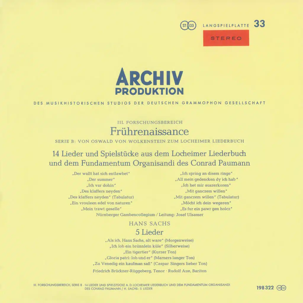 Glogauer & Lochhamer Songbooks