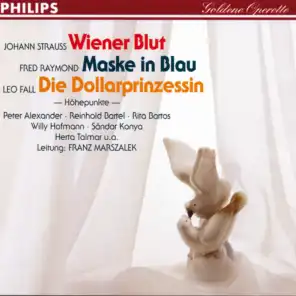 Wiener Blut - Maske in Blau - Die Dollarprinzessin