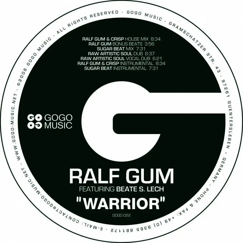 Warrior (Ralf GUM Bonus Beats) [ft. Beate S. Lech]