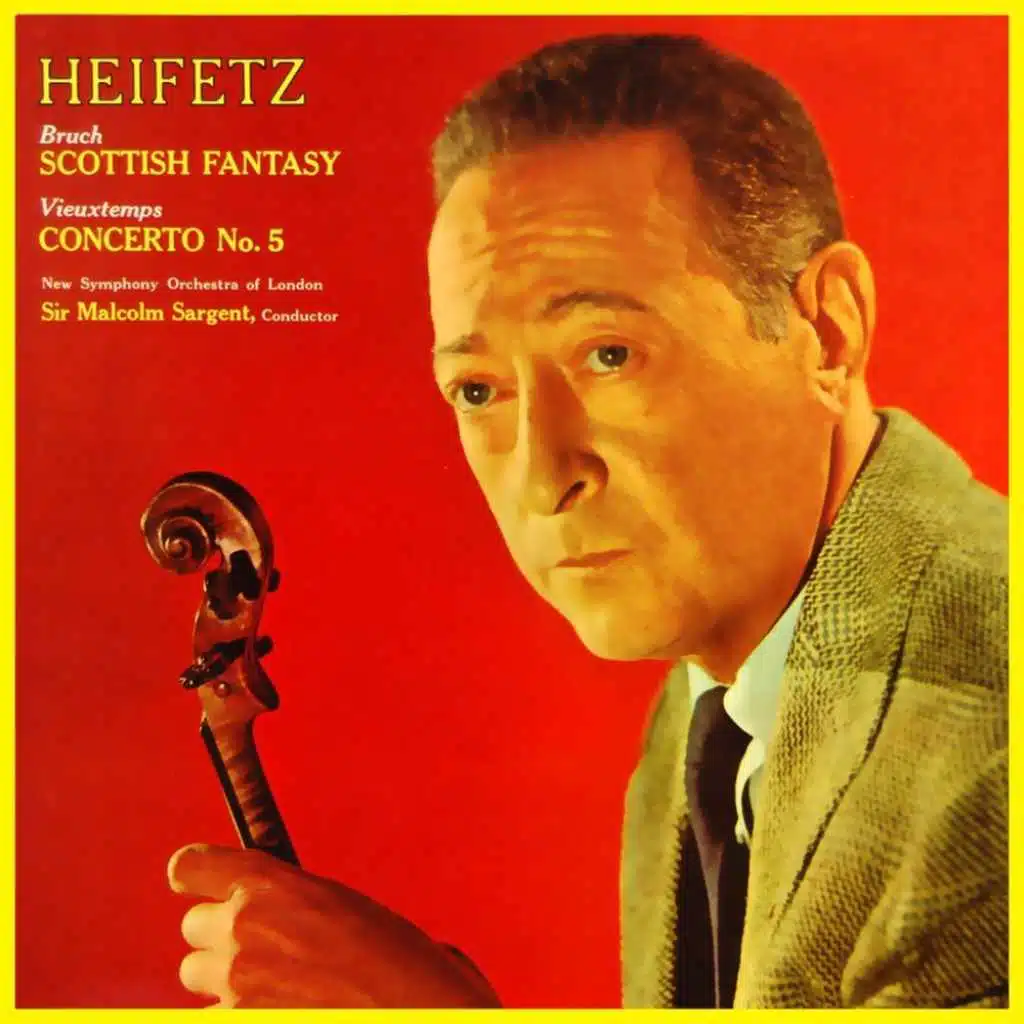 Sir Malcolm Sargent, Jascha Heifetz and New Symphony Orchestra Of London