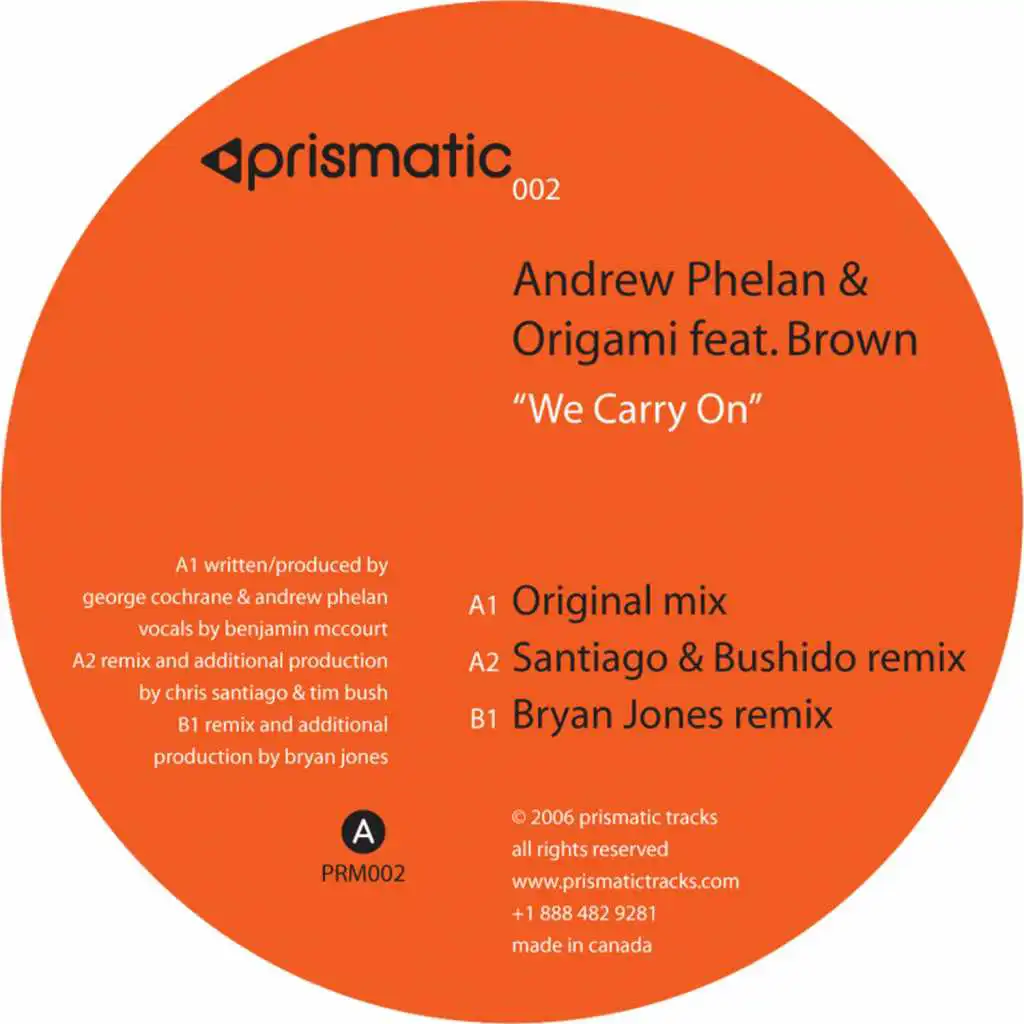 We Carry On (Santiago & Bushido Mix) [feat. Brown]