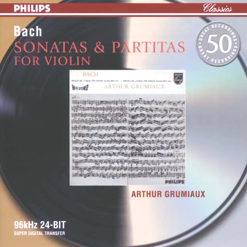 J.S. Bach: Partita for Violin Solo No. 1 in B Minor, BWV 1002: 1. Allemanda