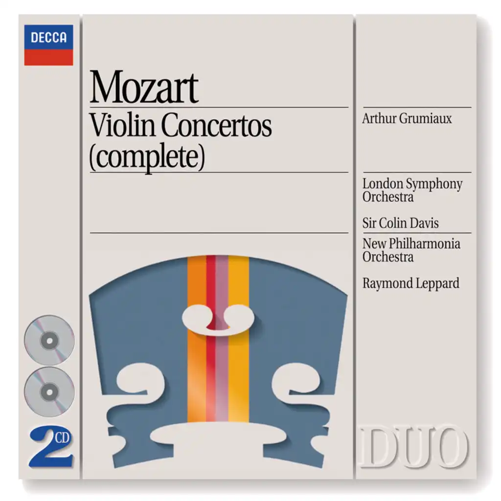 Mozart: Violin Concerto No. 3 in G Major, K. 216: II. Adagio