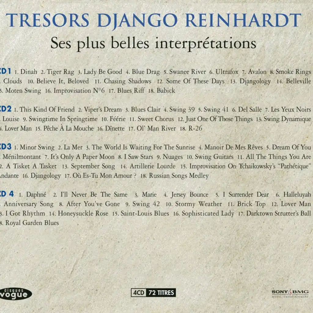 Django Reinhardt & The Quintet of the Hot Club of France