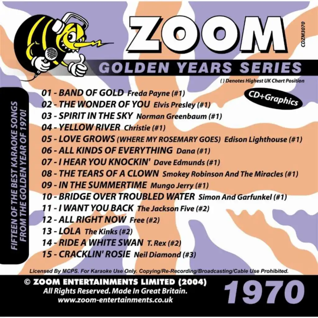 Zoom Karaoke Golden Years 1970