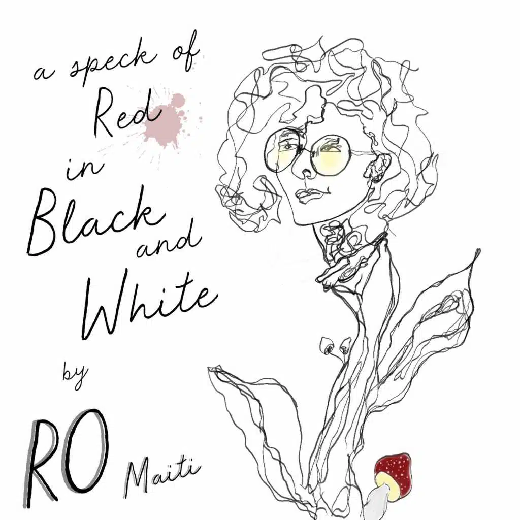 A Speck of Red in Black and White