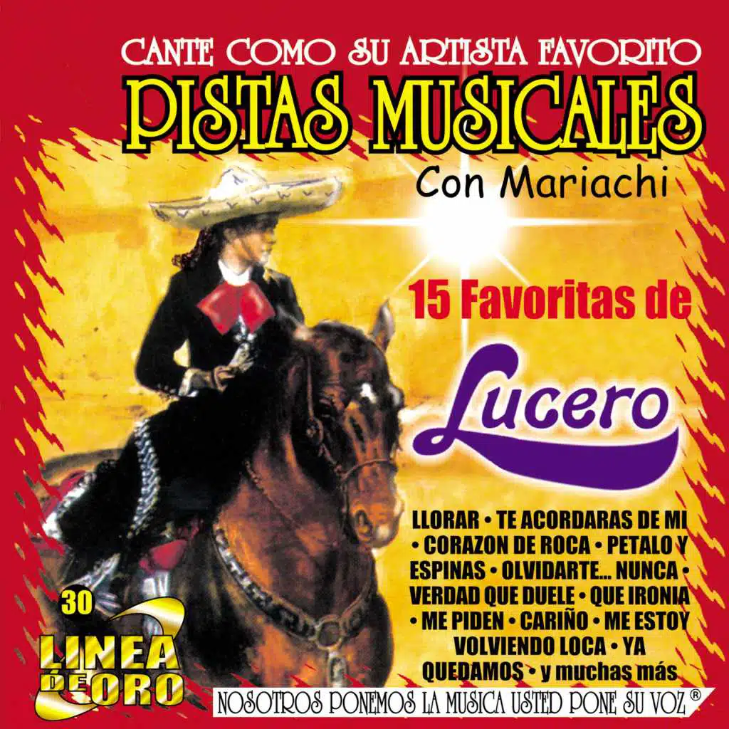 Pistas Musicales Con Mariachi las 15 Favoritas de Lucero