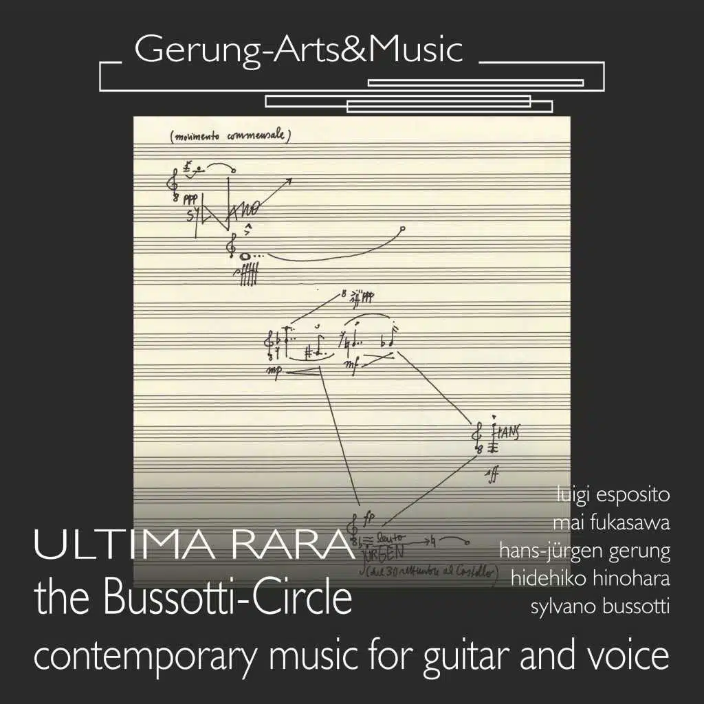 Ultima Rara: The Bussotti-Circle (Neue Werke für Gitarre und Stimme)