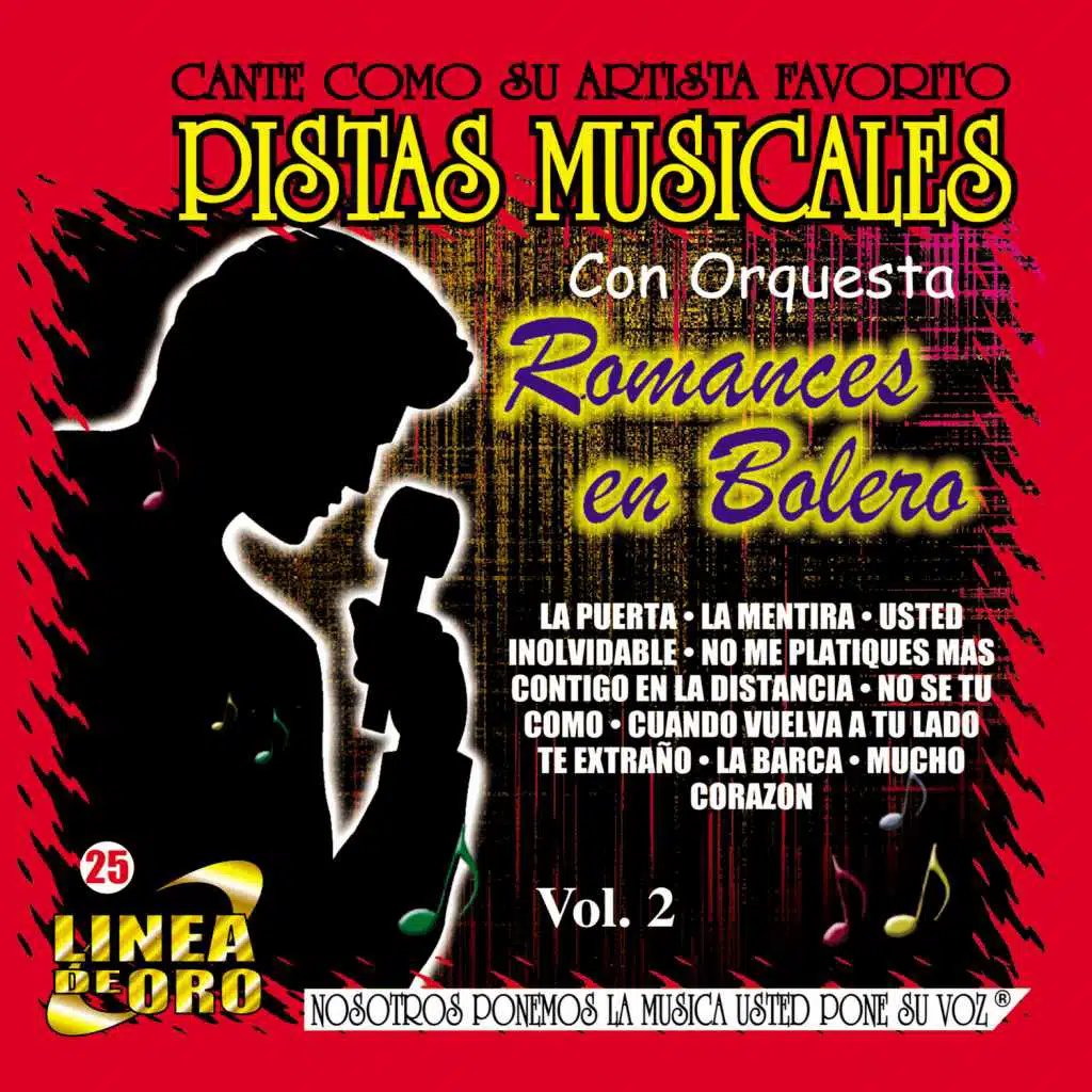 Pistas Musicales Con Orquesta Romances en Bolero Vol. 2
