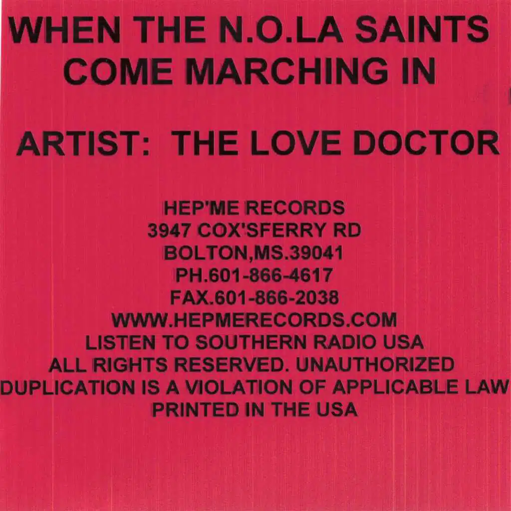 When The N.O.L.A. Saints Come Marching In