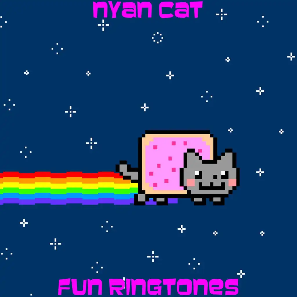 Nyan Cat Original! the Original Flying Cat in Space Rainbow Stars Poptart Funny Japanese Anime Meow Mrow