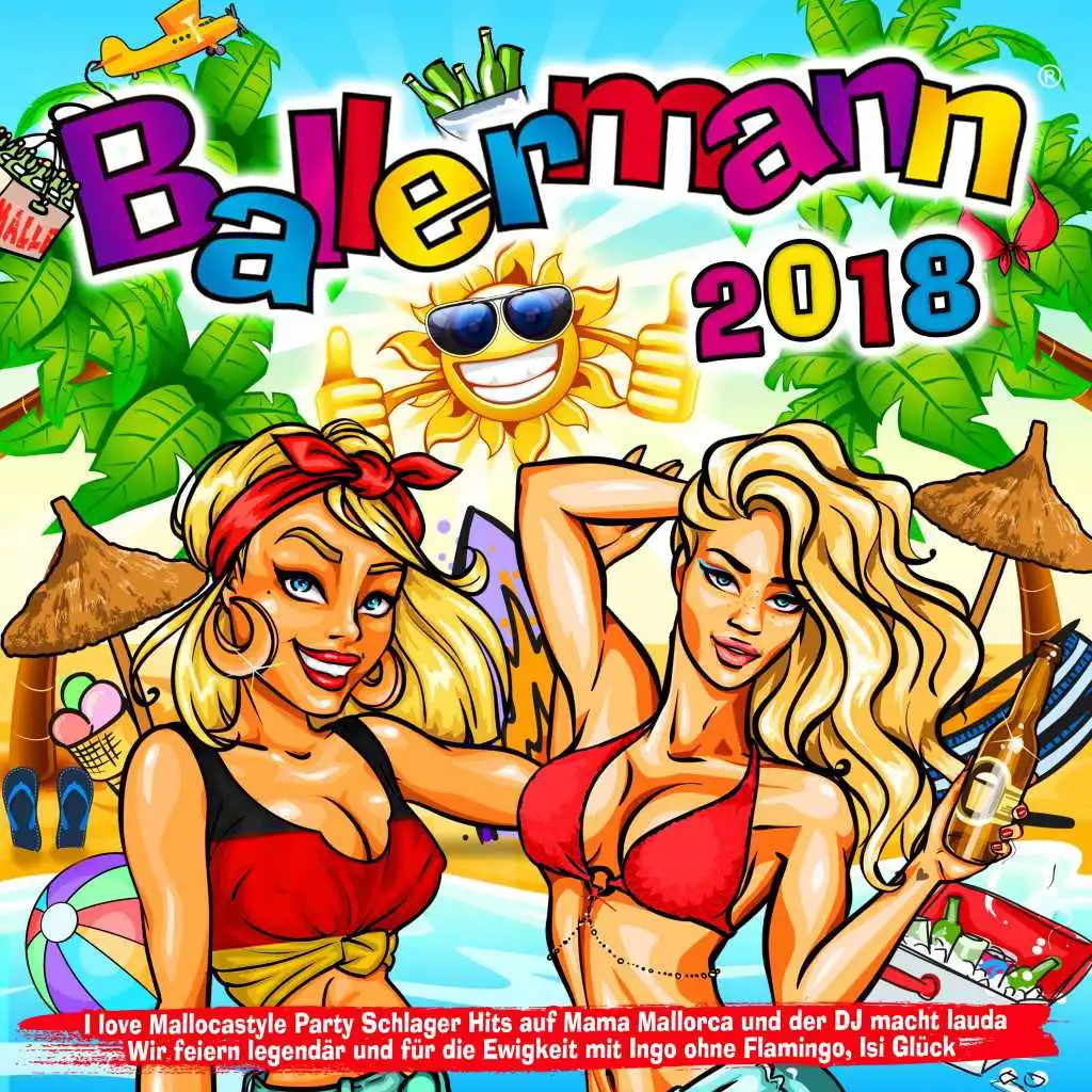 Ballermann 2018 - I love Mallocastyle Party Schlager Hits auf Mama Mallorca und der DJ macht lauda (Wir feiern legendär und für die Ewigkeit mit Ingo ohne Flamingo, Isi Glück)