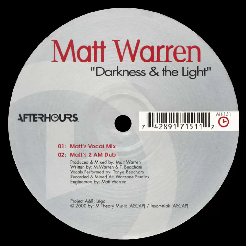 Darkness & The Light (Matt's Vocal Mix)