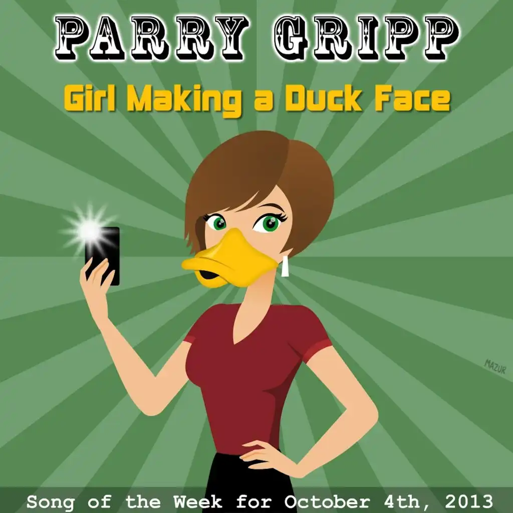 Girl Making a Duck Face