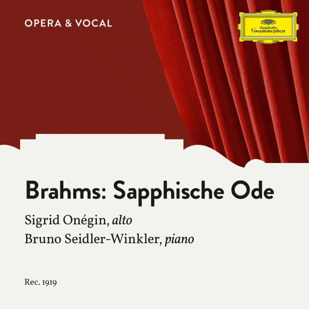 Brahms: 4. Sapphische Ode, Op. 94