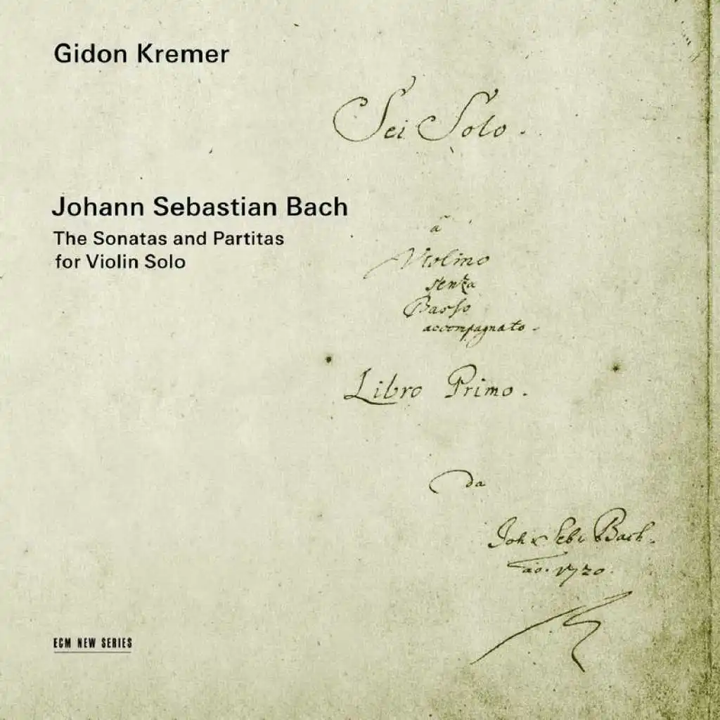 J.S. Bach: Sonata for Violin Solo No. 1 in G minor, BWV 1001: 3. Siciliana