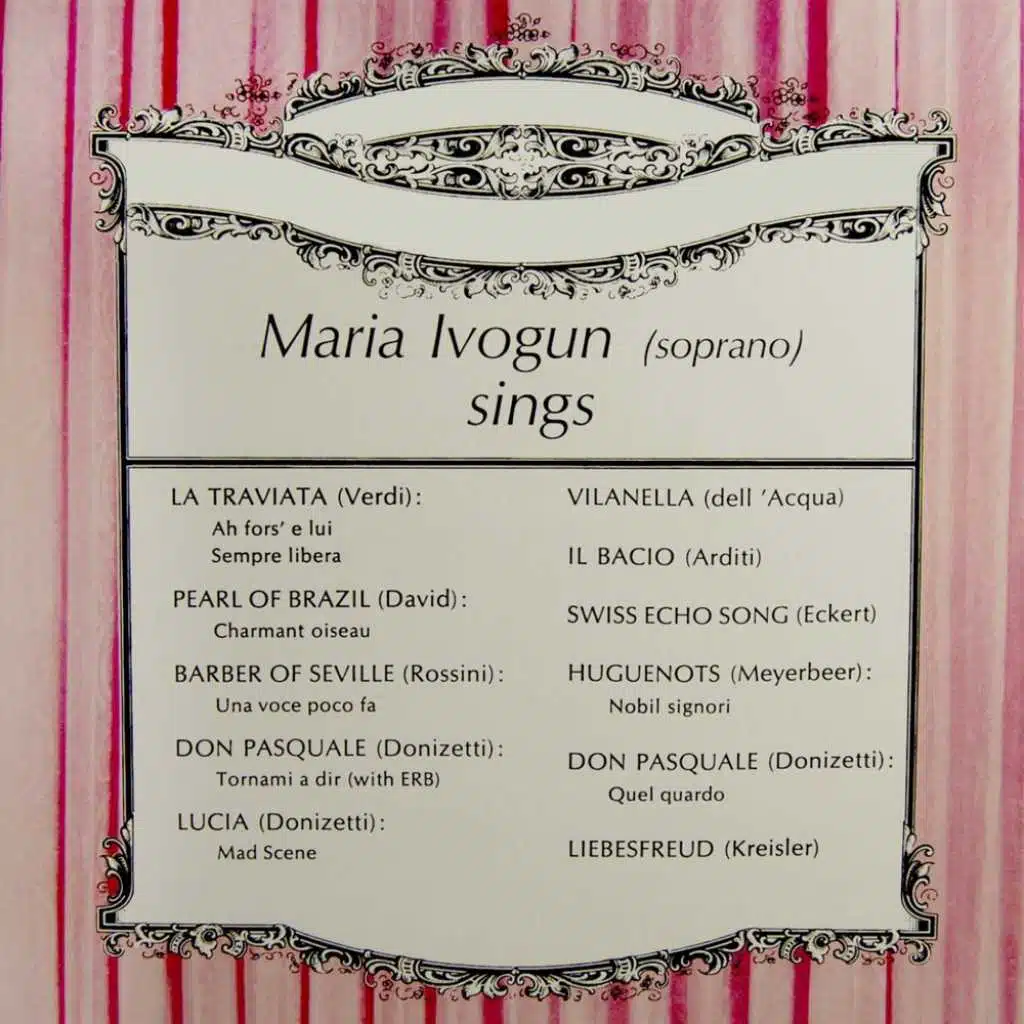 Maria Ivogun, Berlin State Opera Orchestra and Leo Blech