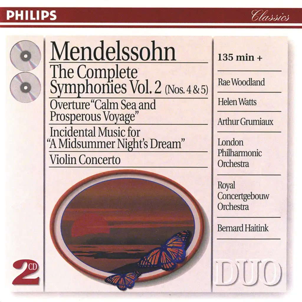 Mendelssohn: The Symphonies Vol.2; Violin Concerto; A Midsummer Night's Dream (2 CDs)