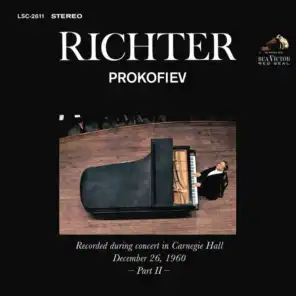 Sviatoslav Richter Plays Prokofiev - Live at Carnegie Hall (December 26, 1960)