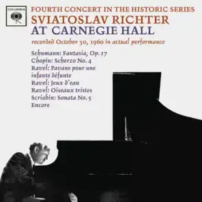 Sviatoslav Richter Plays Schumann, Chopin & Ravel (Live at Carnegie Hall)