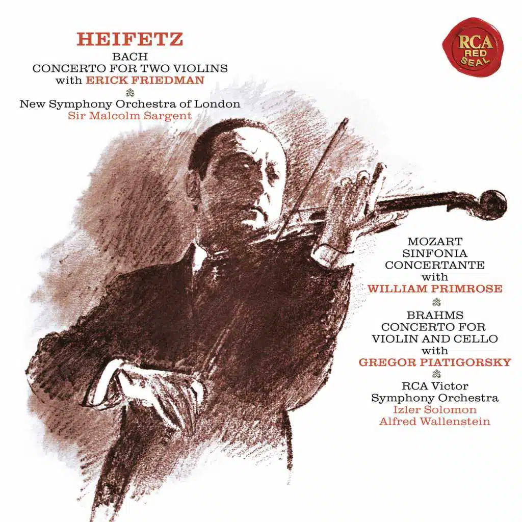 Jascha Heifetz, Erick Friedman, Thornton Lofthouse, New Symphony Orchestra of London & Sir Malcolm Sargent