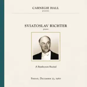 Sviatoslav Richter at Carnegie Hall, New York City, December 23, 1960