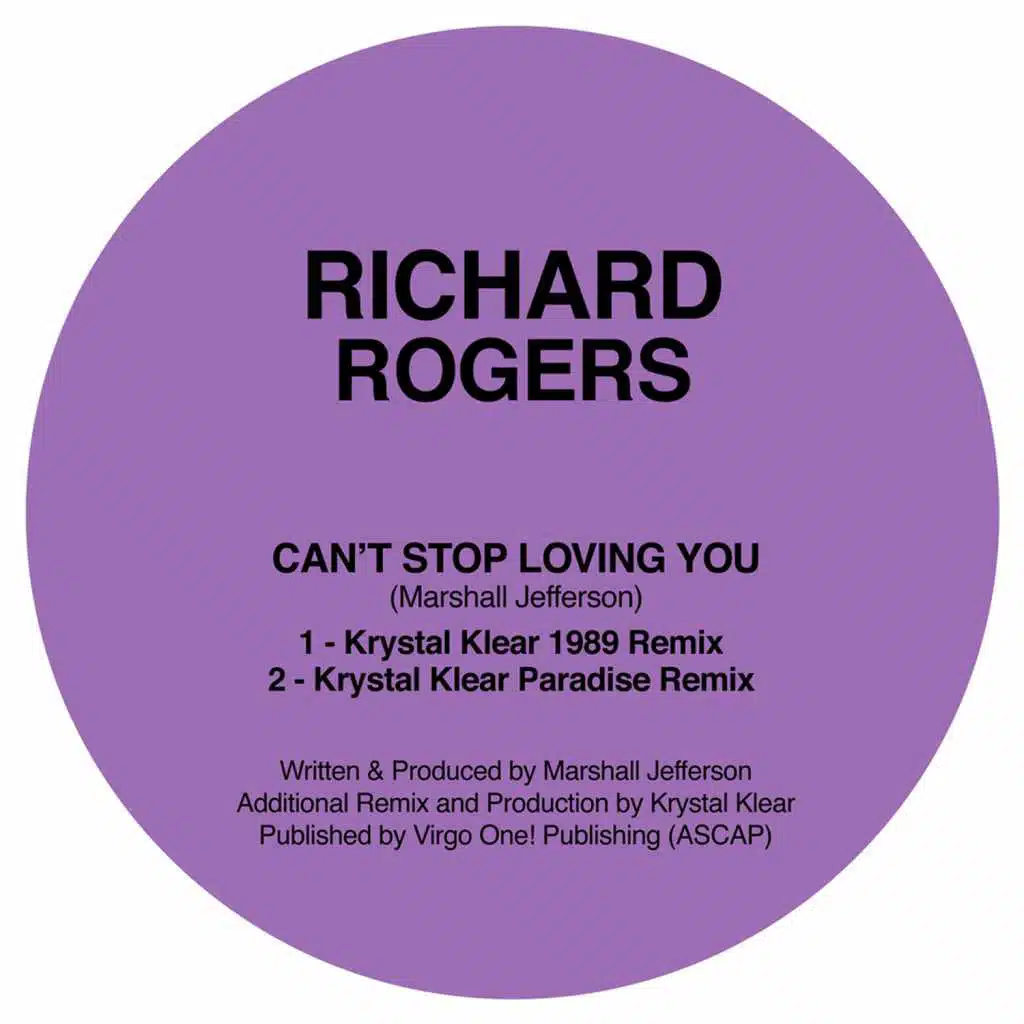 Can't Stop Loving You (Krystal Klear Remixes)