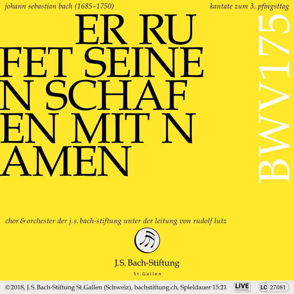 Bachkantate, BWV 175 - Er rufet seinen Schafen mit Namen