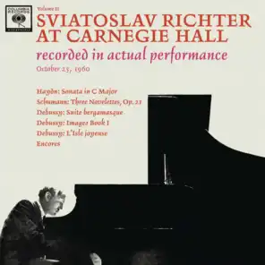 Sviatoslav Richter Recital -  Live at Carnegie Hall, October 25, 1960