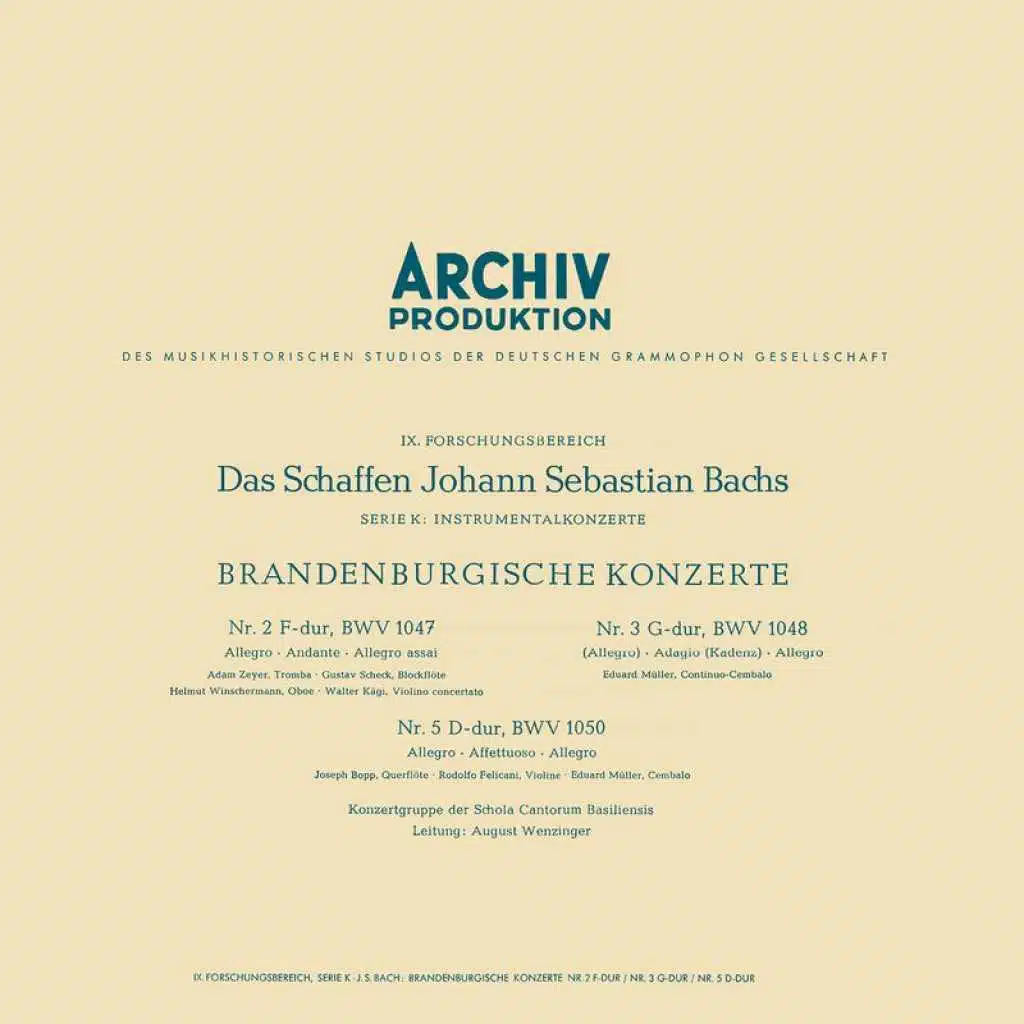 Fritz Neumeyer, Schola Cantorum Basiliensis & August Wenzinger