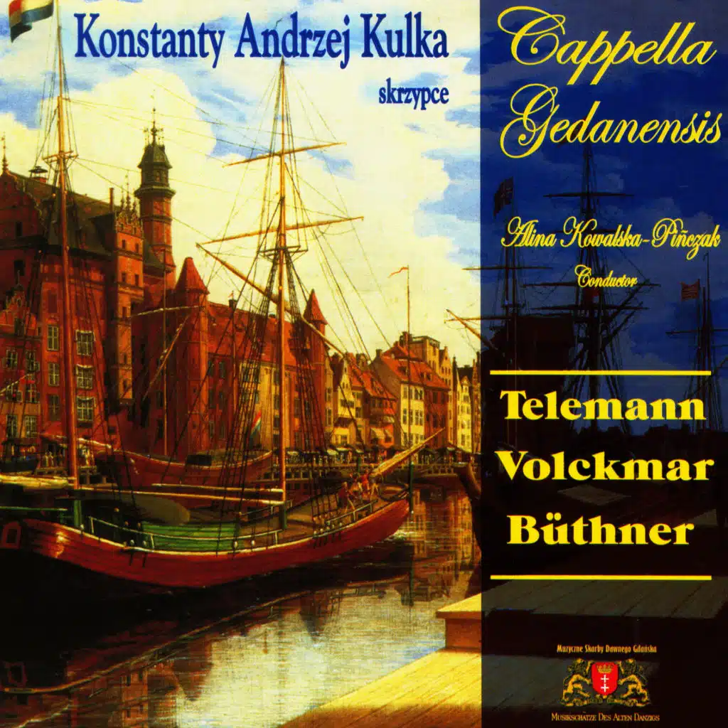 Danzig  cantata for violin & choir: Telemann, Volckmar, Buthner
