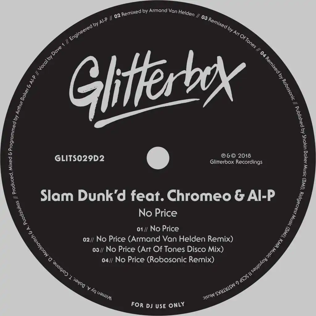 No Price (feat. Chromeo & Al-P) [Art Of Tones Disco Mix]