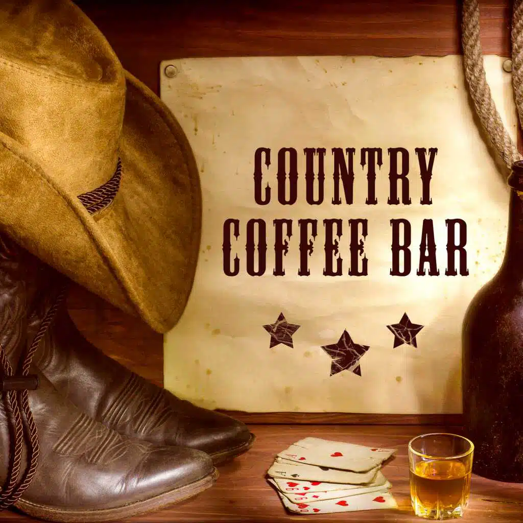 Country Coffee Bar: Best Country Swing & Pop Ballad, Western Guitar Background