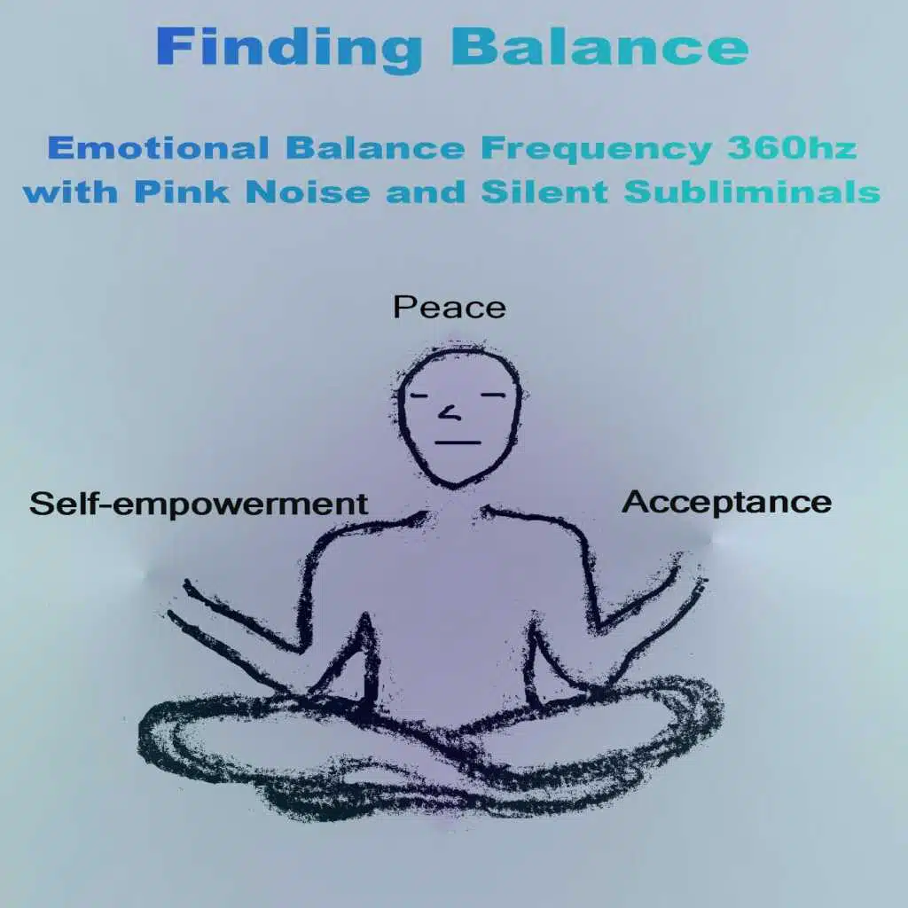 Finding Balance: Emotional Balance Frequency 360hz With Pink Noise and Silent Subliminals
