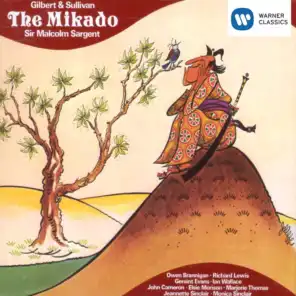 The Mikado or The Town of Titipu, Act 1: No. 2b, Song with Chorus, "A Wand'ring Minstrel I" (Nanki-Poo, Nobles)