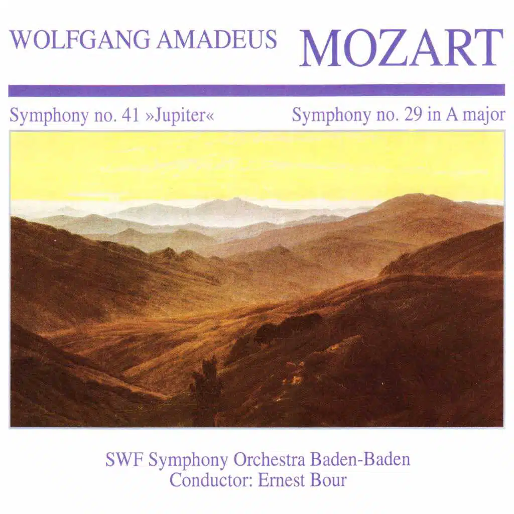 Wolfgang Amedeus Mozart: Symphony No. 41 "Jupiter" · Symphony No. 29 in A Major