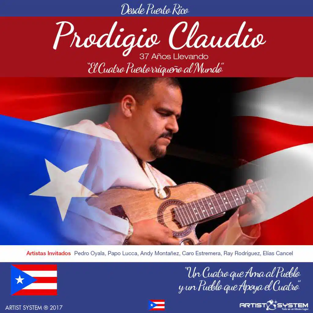 Prodigio Claudio 37 años Llevando El Cuatro al Mun (feat. Andy Montanes & Papo Luca)