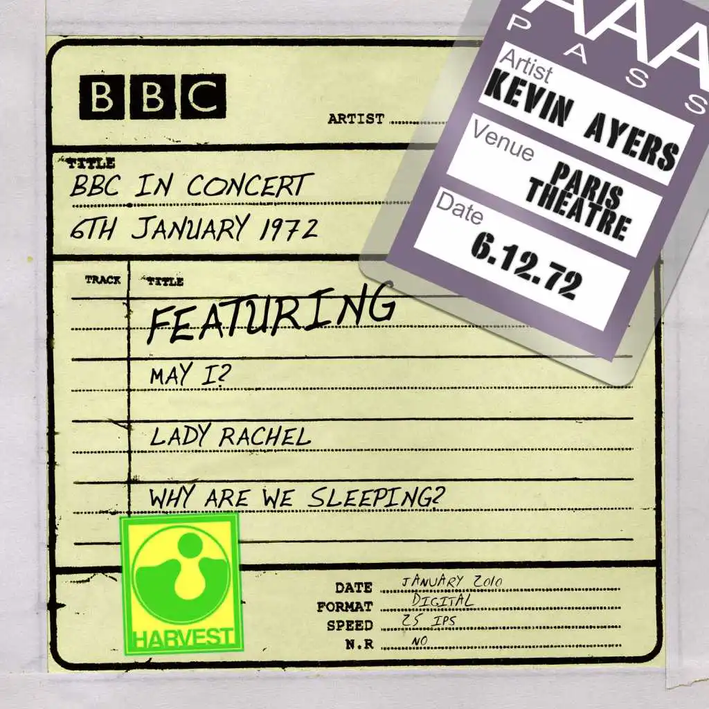 BBC In Concert [Paris Theatre, 6th January 1972]