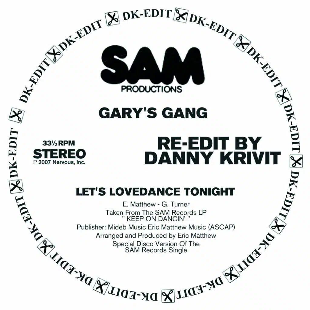 Let's Lovedance Tonight - Danny Krivit Re-edit (Original Disco Version)