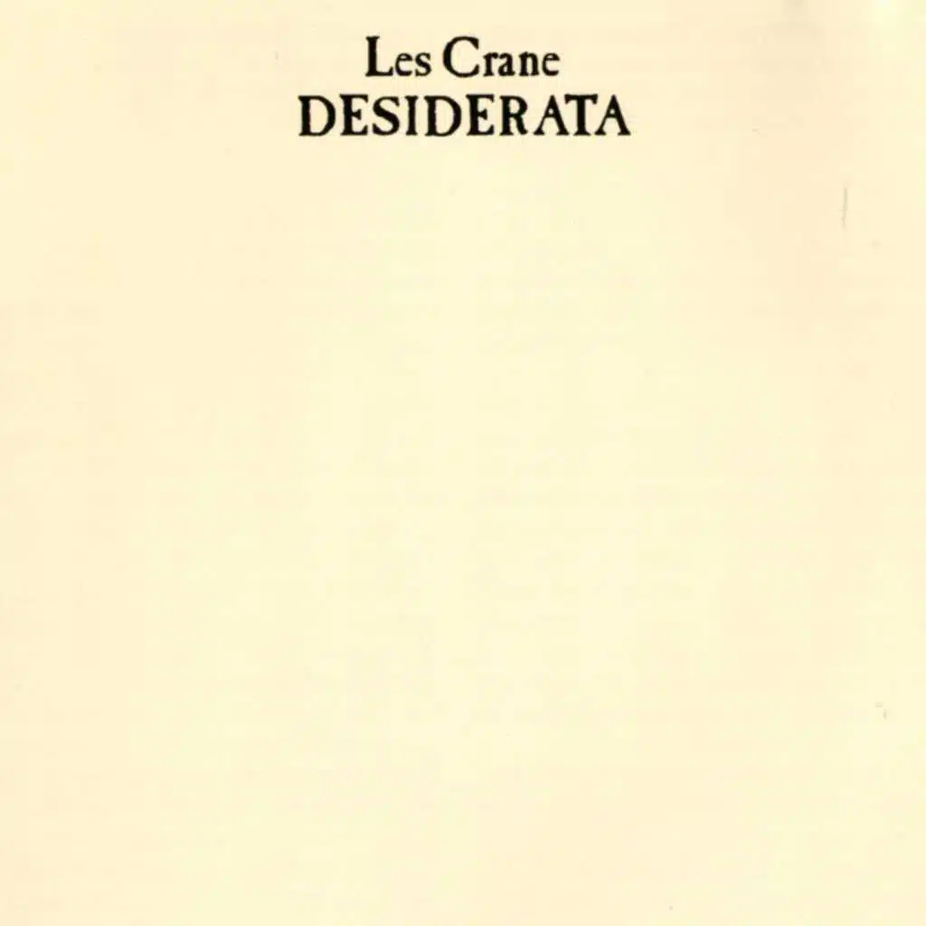 Desiderata (With Intro/Prologue)