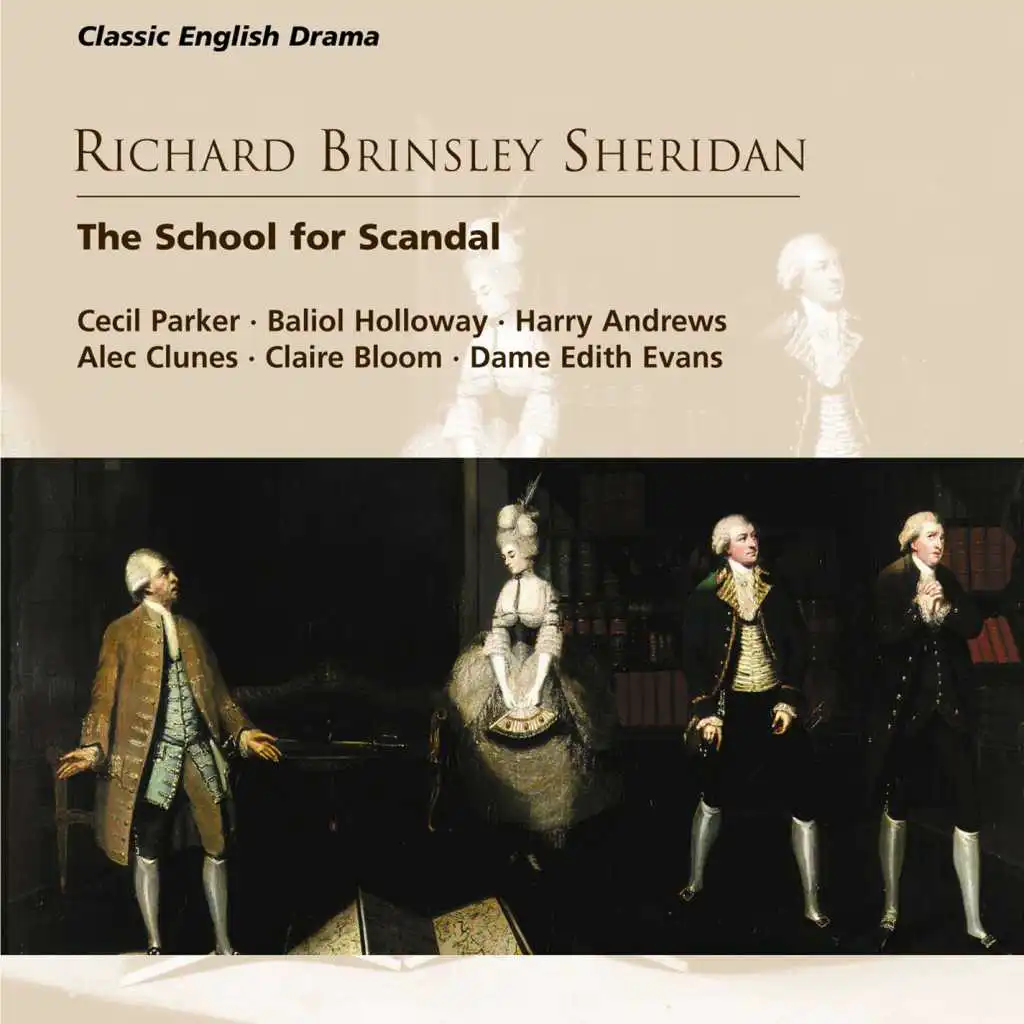 The School for Scandal - A comedy in five acts, Act III, Scene 1 (At Sir Peter's): So, child, has Mr Surface returned with you? (Sir Peter, Maria)