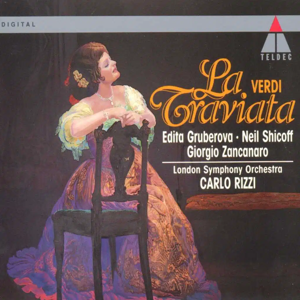 La traviata, Act  1: "Che è cio?" (Violetta, Flora, Alfredo, Gastone, Douphol, Marchese, Dottore, Coro) [feat. Alastair Miles, Ambrosian Singers, David Barrell, Edita Gruberová, Kim Begley, Neil Shicoff, Patricia Spence & Peter Sidhom]