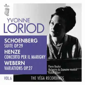 Schoenberg: Suite, Op. 29  / Henze: Concerto per il Marigny / Webern: Variations, Op. 27