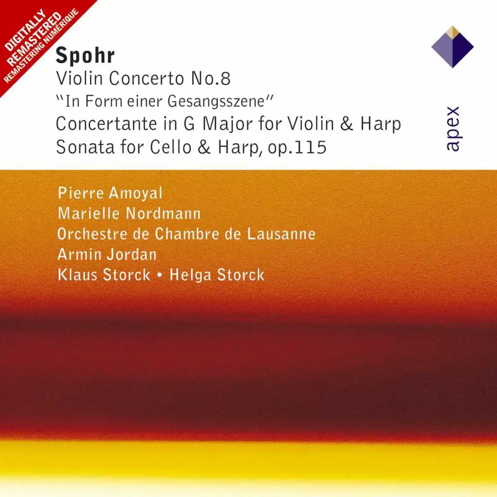 Spohr / Arr Dupin : Concertante for Violin & Harp in G major WoO13 : III Allegretto
